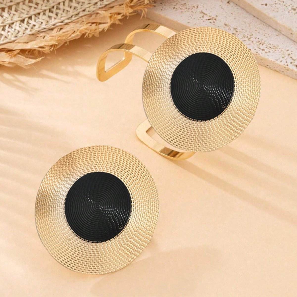 Elegant 14K Gold Plated Black Onyx Necklace And Earring Set - Concordia Style Boutique