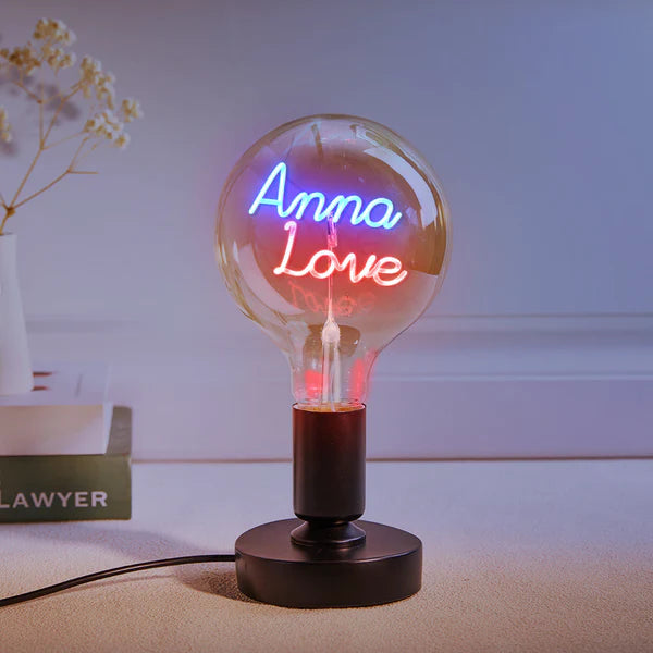 Personalized Custom Vintage Edison Led Filament Modeling Lamp with Custom Text - Soft Light Bulbs- Decorative Colorful Lights Led - Personalized Gift - Premium Lamp from Concordia Style Boutique - Just $25.20! Shop now at Concordia Style Boutique