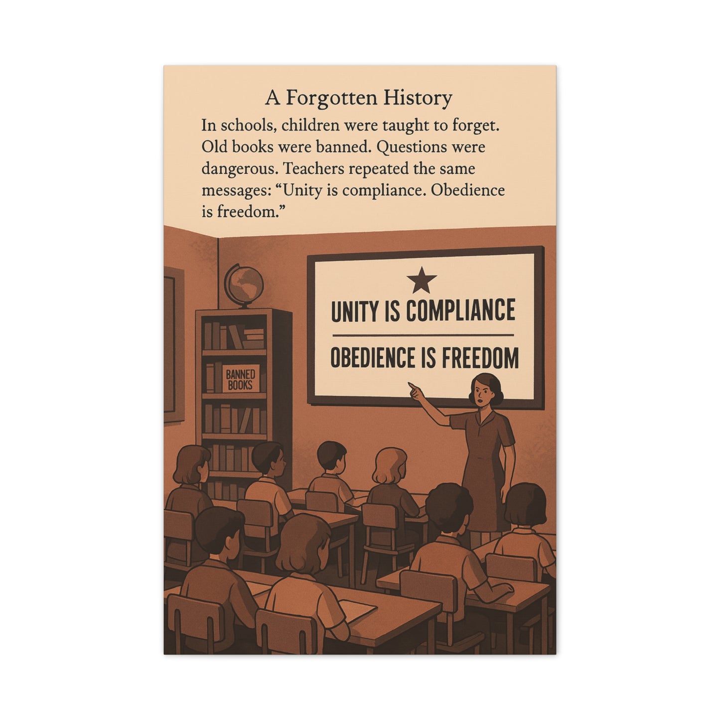Educational Canvas Print - Unity is Compliance, Obedience is Freedom - Thought-Provoking Art for Classroom Decor - Premium Canvas from Concordia Style Boutique - Just $126.07! Shop now at Concordia Style Boutique