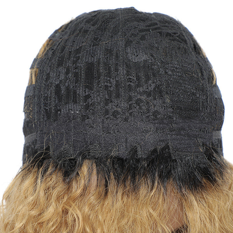 Small Curly Real Hair Wig, Gradual Fluffy Head High-end - Concordia Style Boutique