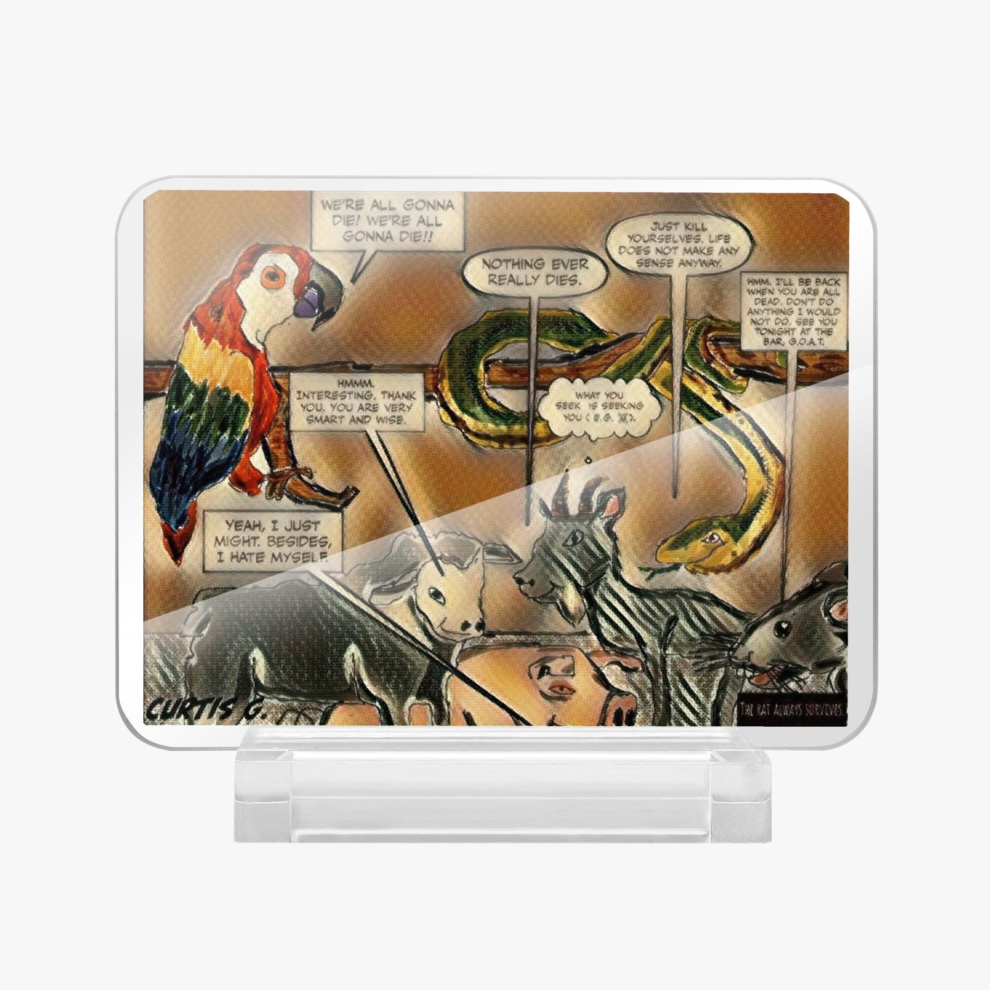 Acrylic Plaque with Stand - "Our Gang II" - Premium Acrylics from Concordia Style Boutique - Just $12.75! Shop now at Concordia Style Boutique