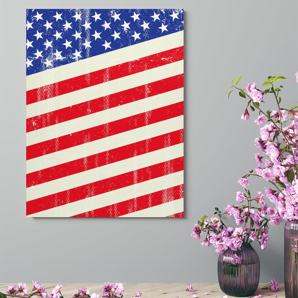 Canvas Print Multiple sizes Unframed & Framed (Vertical) - "Americana" - Premium Artwork from Concordia Style Boutique - Just $55.98! Shop now at Concordia Style Boutique