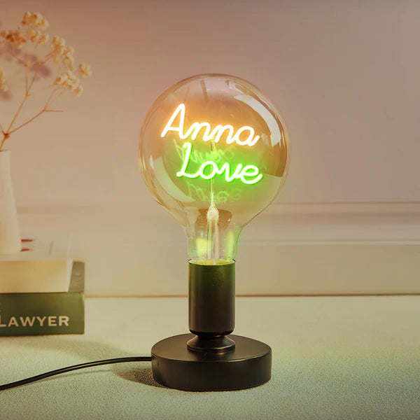 Personalized Custom Vintage Edison Led Filament Modeling Lamp with Custom Text - Soft Light Bulbs- Decorative Colorful Lights Led - Personalized Gift - Premium Lamp from Concordia Style Boutique - Just $25.20! Shop now at Concordia Style Boutique