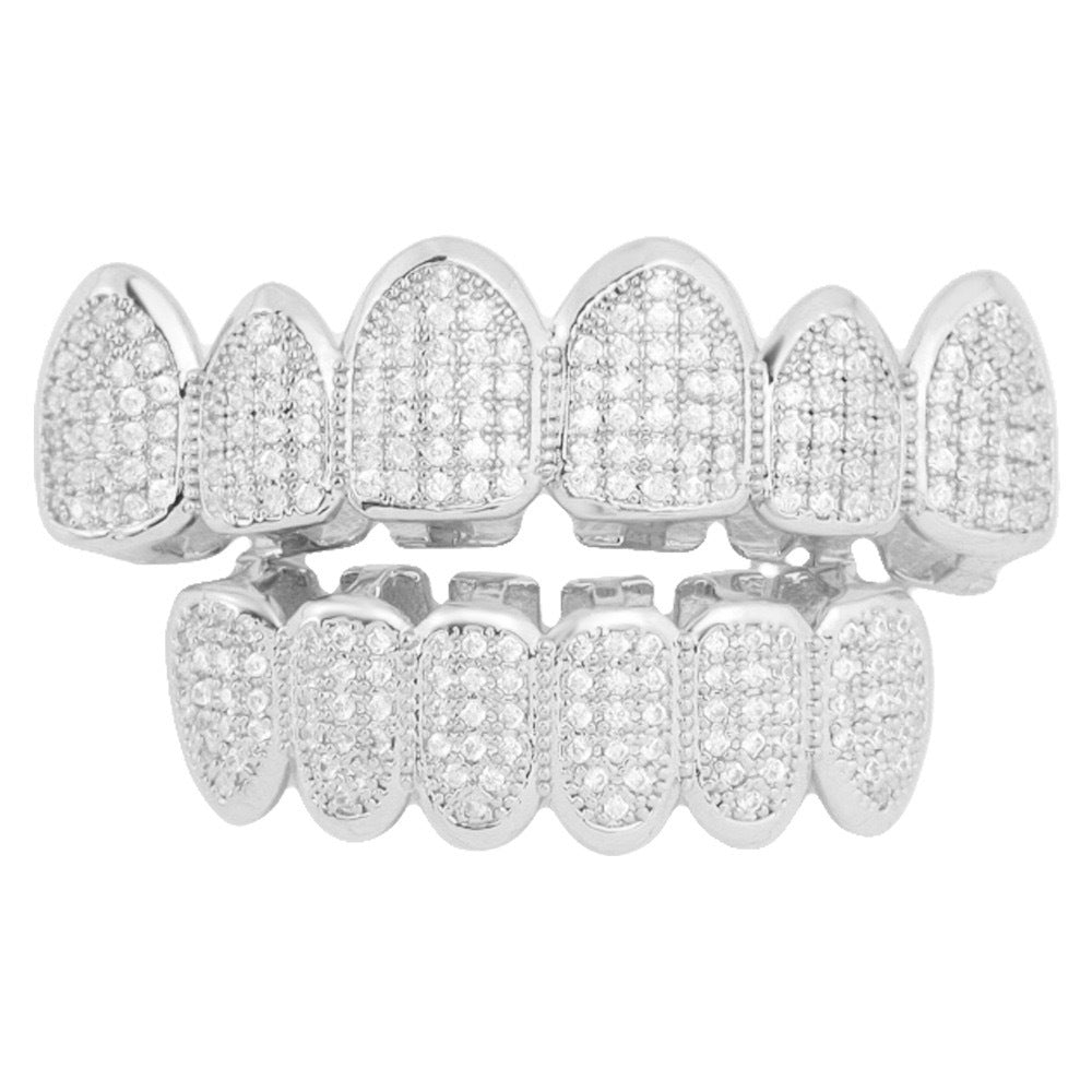 Hip hop Veneers/ Grills with Copper Zircon micro inlaid - Premium Hip hop Veneers from Concordia Style Boutique - Just $15.50! Shop now at Concordia Style Boutique
