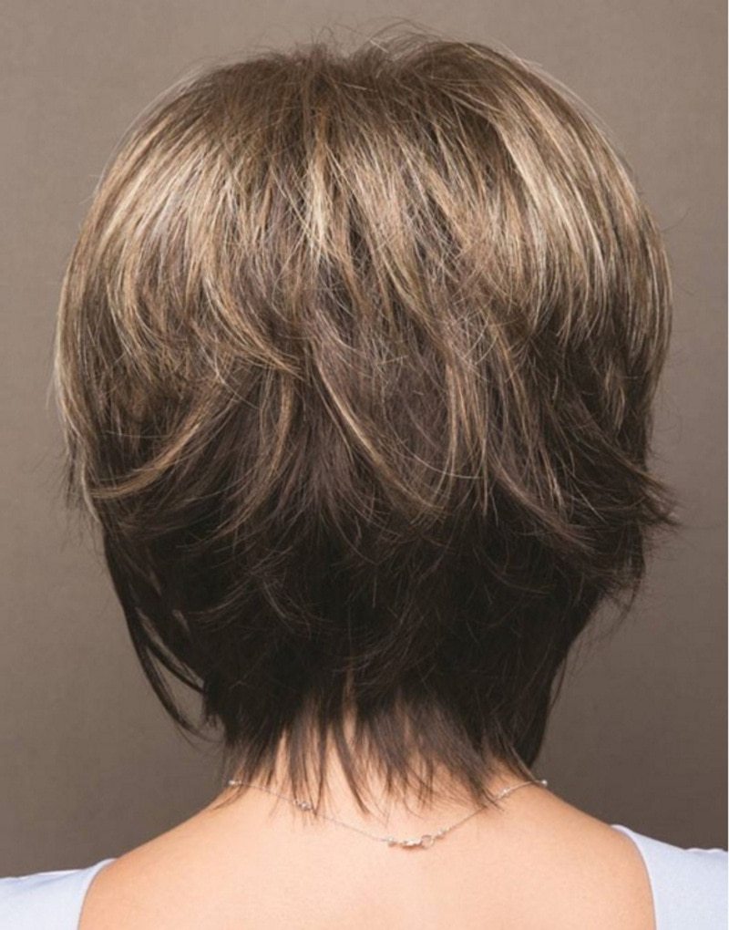 Mixed Blonde Brown Short Wig - Natural Hair Wig - Heat Resistant Hair Wig - Concordia Style Boutique