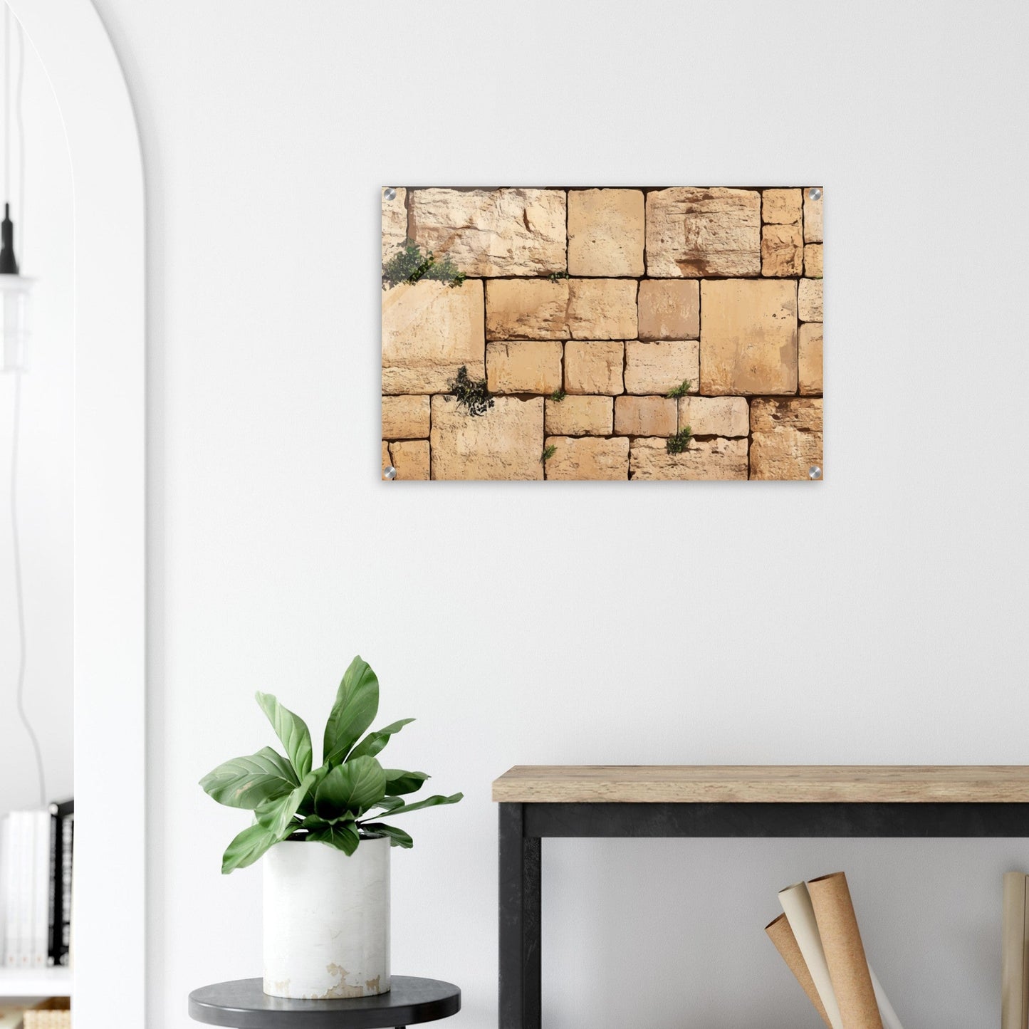 The Western Wall Brick Acrylic Print (Modern)