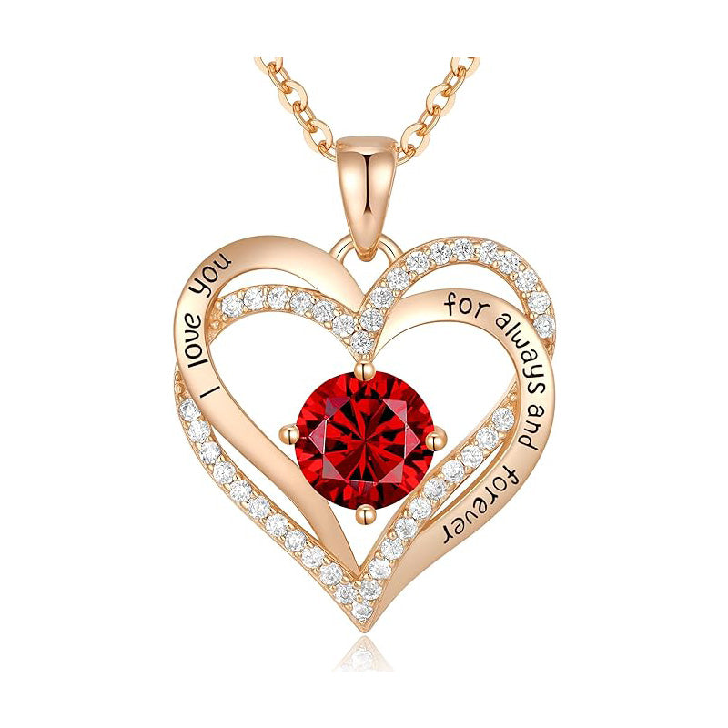 Heart Birthstone Necklace - "Memento Mori" - Premium Necklace from Concordia Style Boutique - Just $25.75! Shop now at Concordia Style Boutique