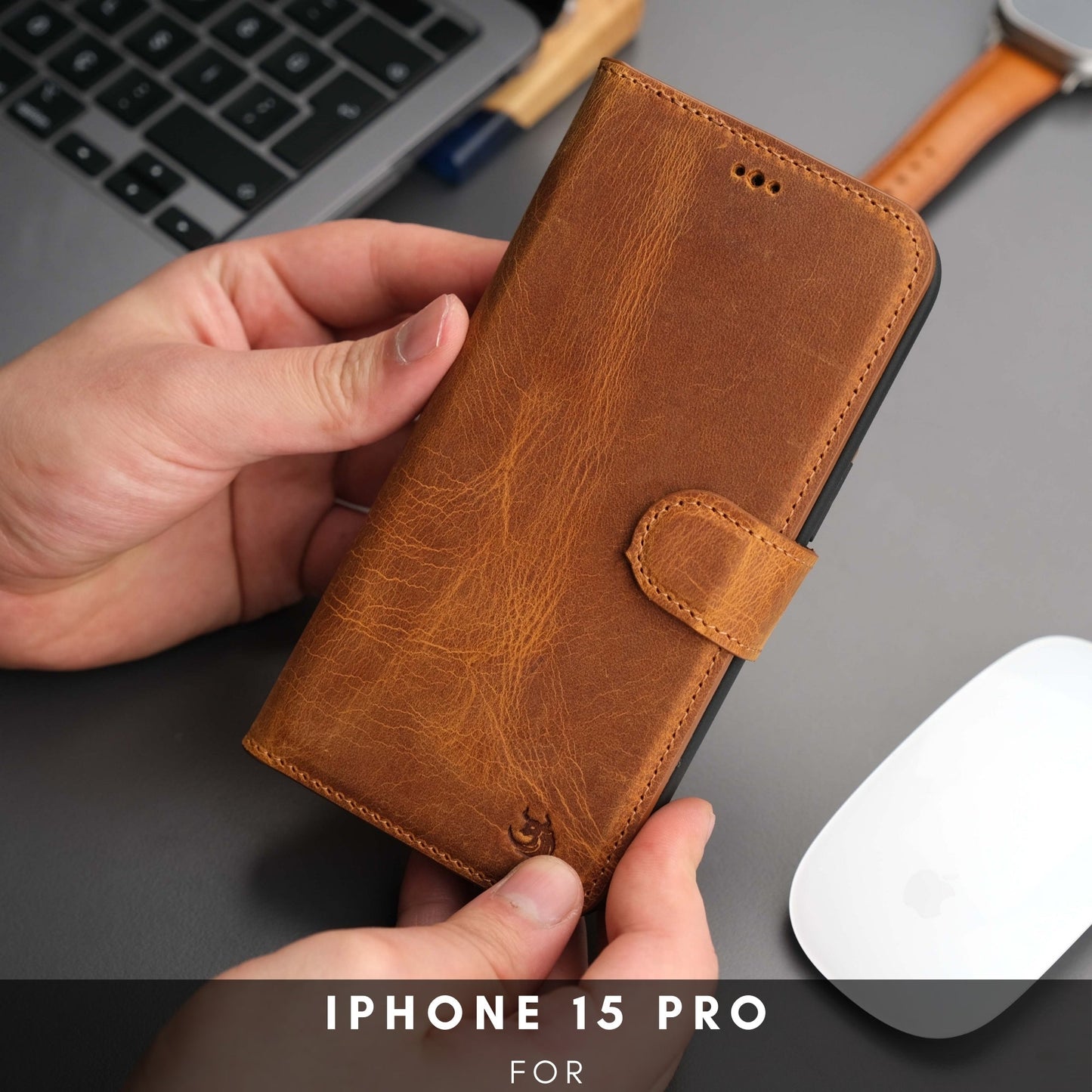 Casper iPhone 16 Pro Wallet Case Leather MagSafe - Concordia Style Boutique