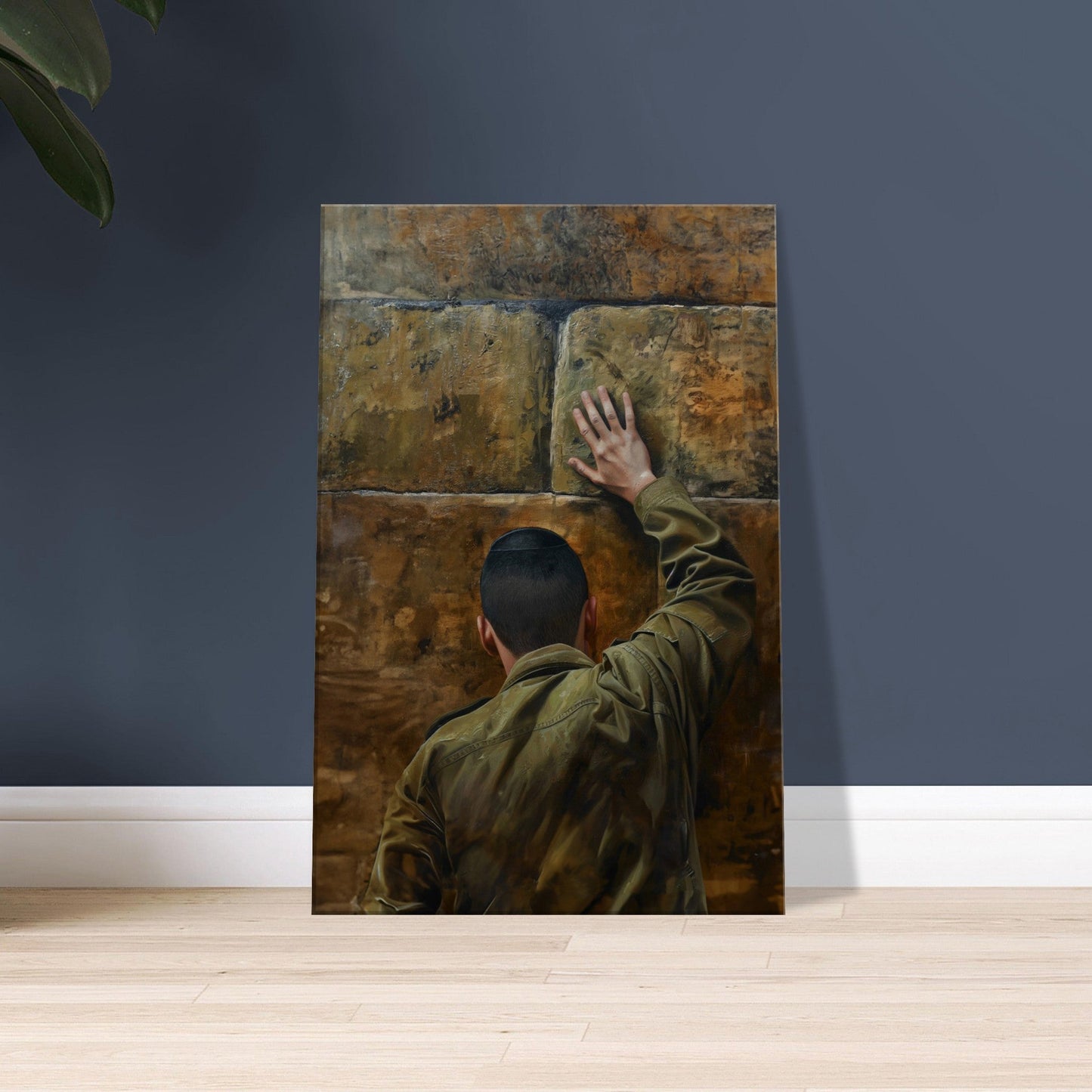 Soldier's Prayer at the Western Wall Canvas Print