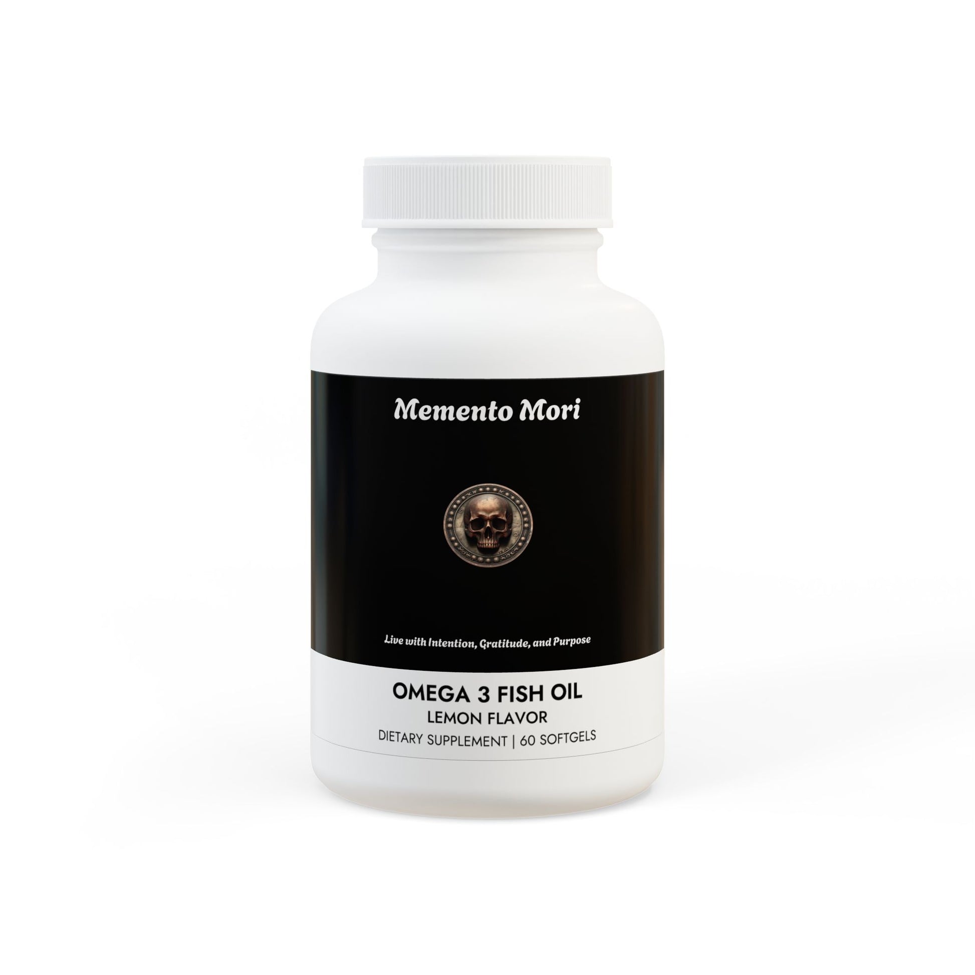 Omega 3 Fish Oil Supplement (60 Softgels) - "Memento Mori" - Premium Food Supplements from Concordia Style Boutique - Just $23.98! Shop now at Concordia Style Boutique