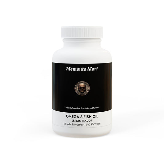 Omega 3 Fish Oil Supplement (60 Softgels) - "Memento Mori" - Premium Food Supplements from Concordia Style Boutique - Just $23.98! Shop now at Concordia Style Boutique