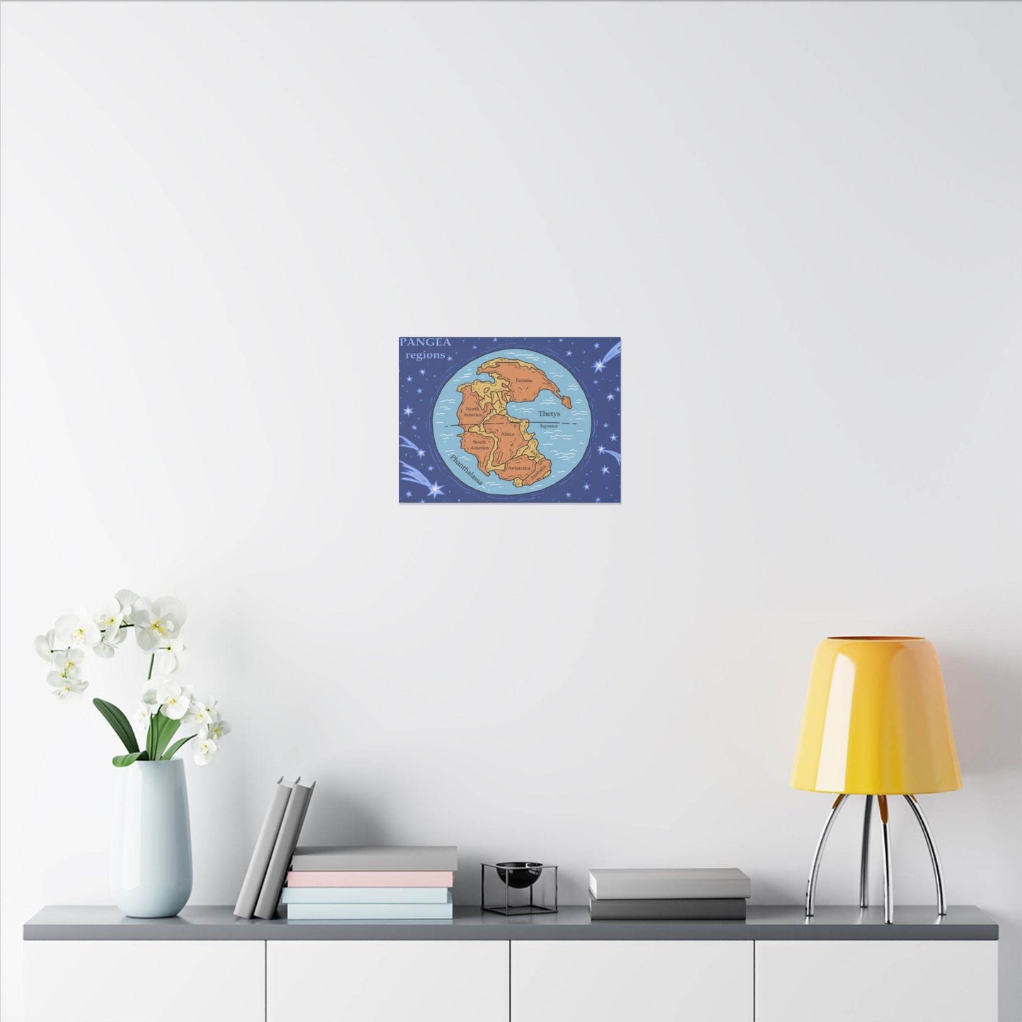 Pangea Regions Canvas Print - Educational Wall Art for Geography Lovers - Concordia Style Boutique