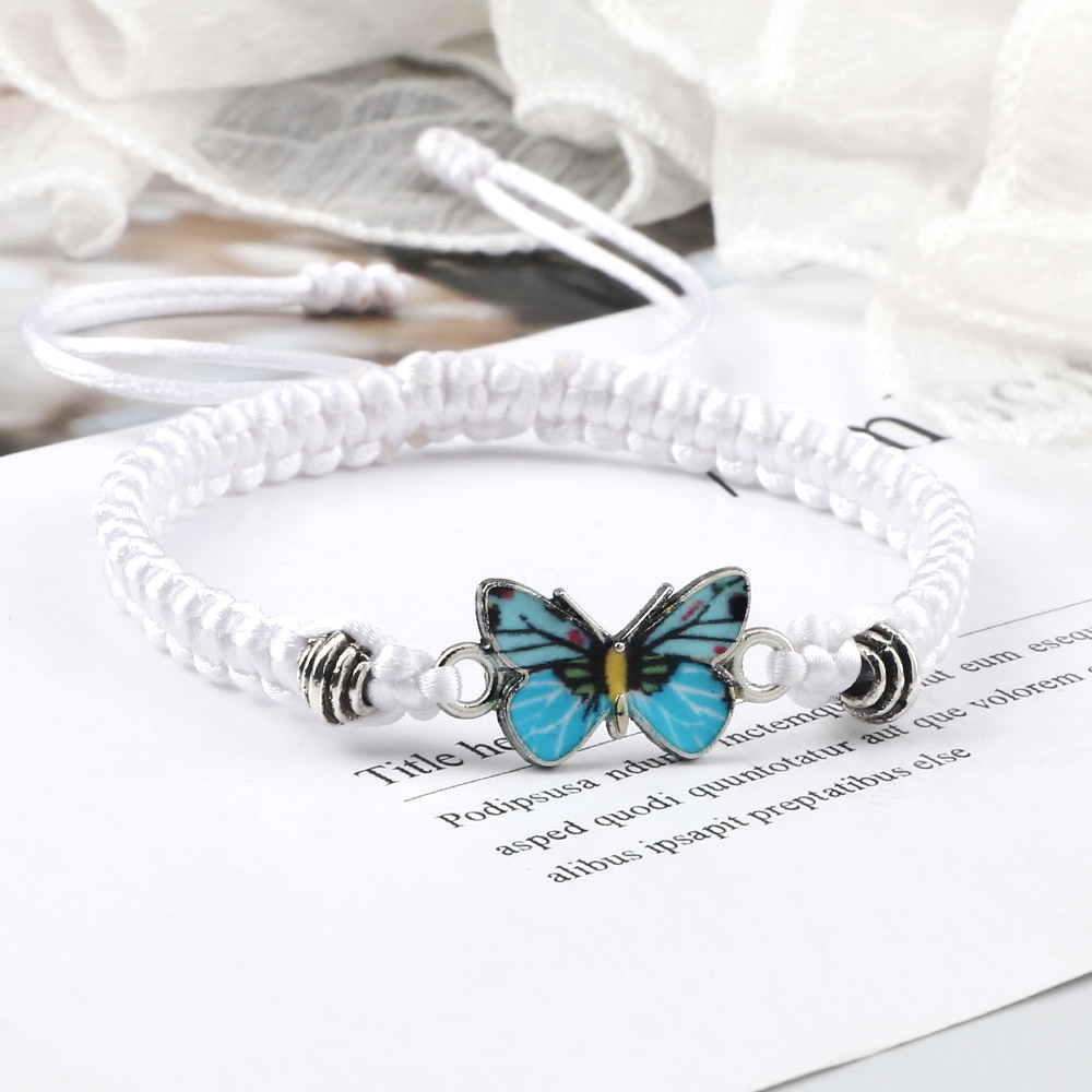 BUTTERFLY CHARM BRACELET (ADJUSTABLE) - Concordia Style Boutique