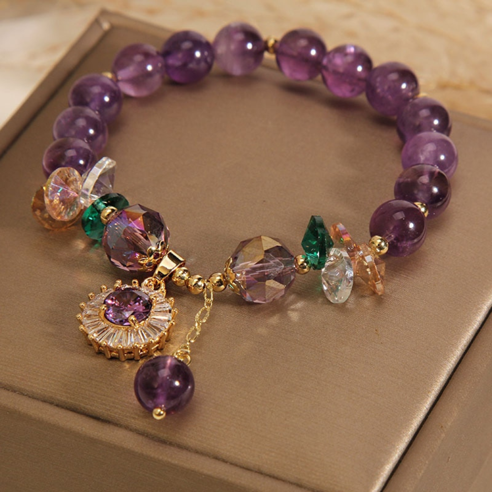 HEALING AMETHYST BRACELET (ADJUSTABLE) - Concordia Style Boutique