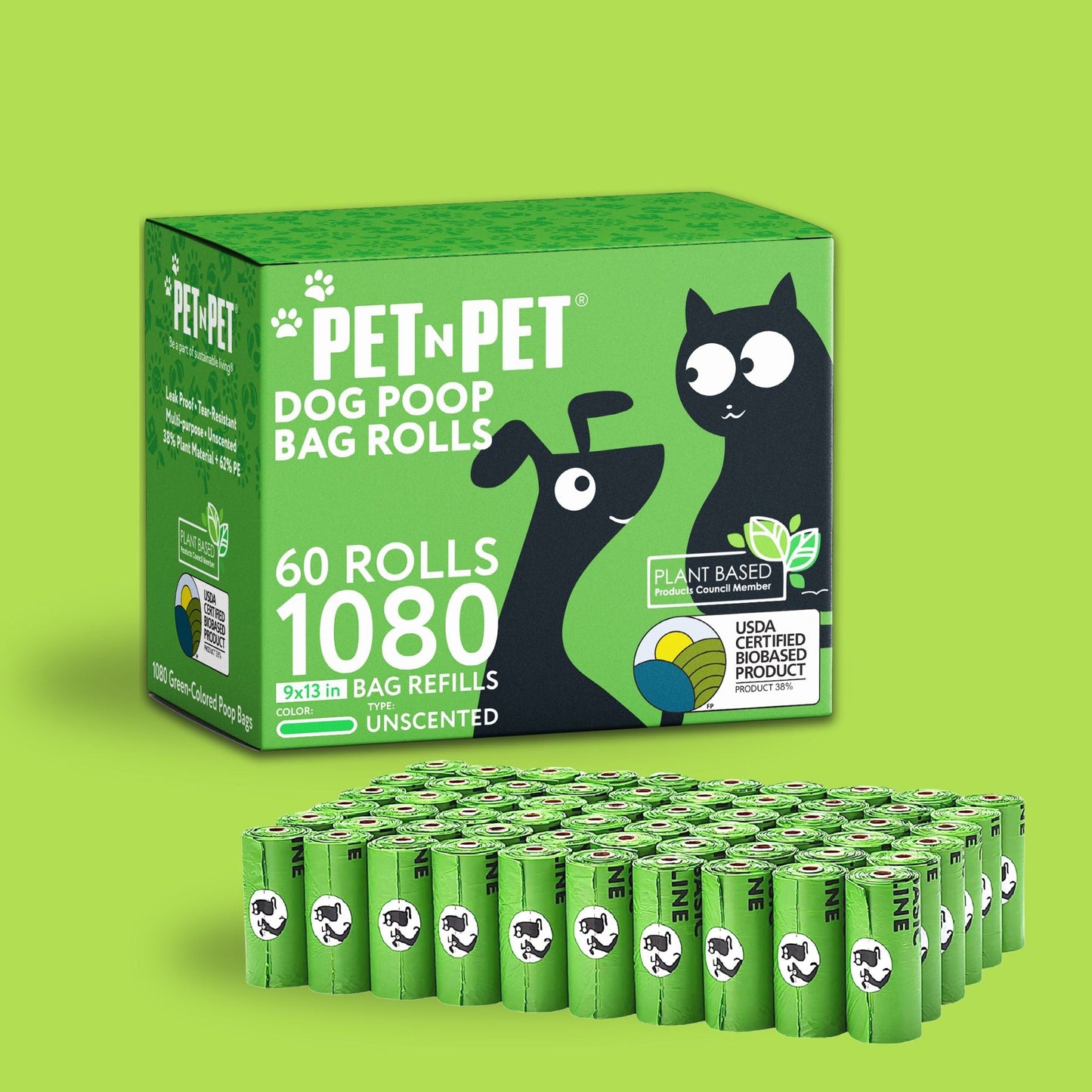 41% Plant-based Poop Bags