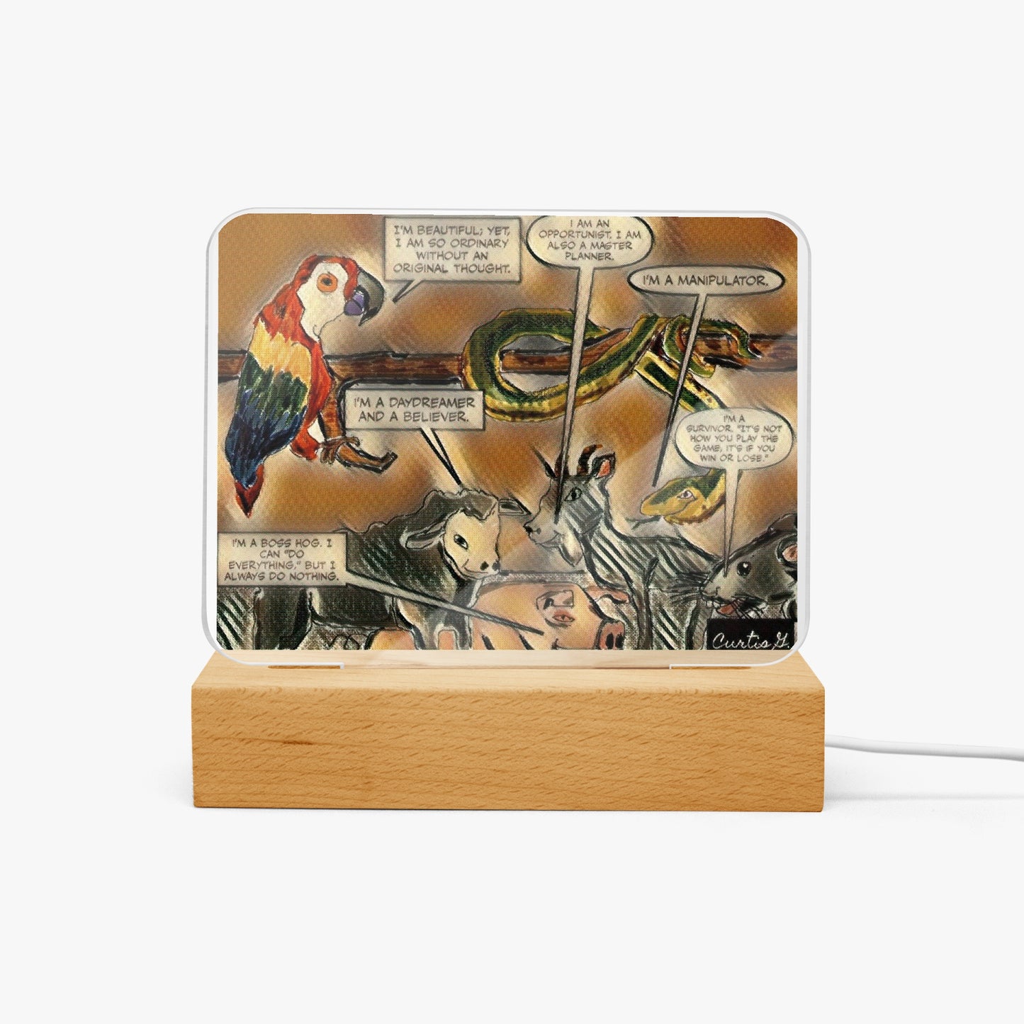 Acrylic Plaque with Stand - "Our Gang I" - Premium Acrylics from Concordia Style Boutique - Just $12.75! Shop now at Concordia Style Boutique