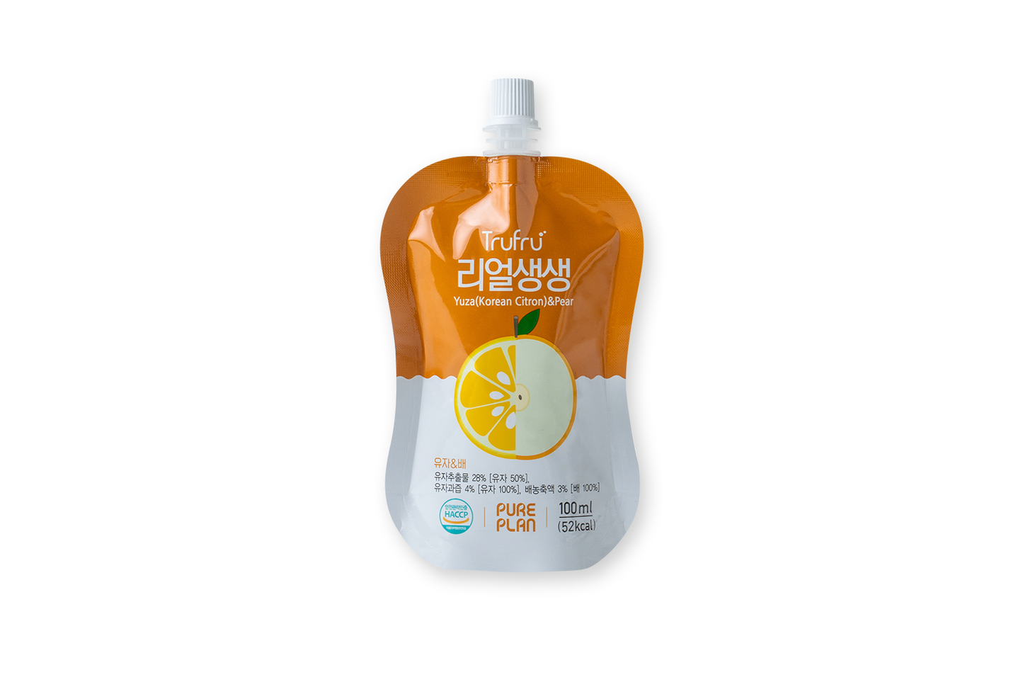 Trufru Yuja(Citron) Pear Juice Real Saengsaeng 3.3oz(100ml) Pouch - Concordia Style Boutique