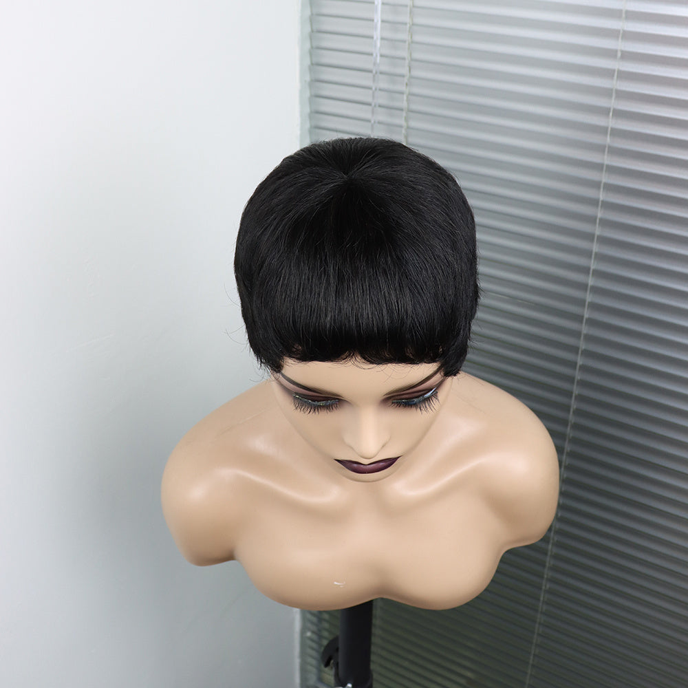 Women's Short Black Curly Wig - Concordia Style Boutique