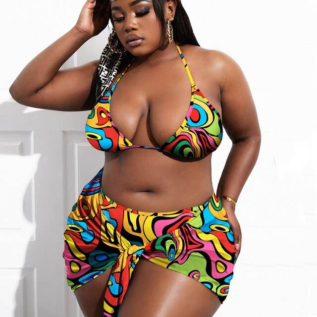 3 Piece Plus Size Swimsuit Set - Concordia Style Boutique
