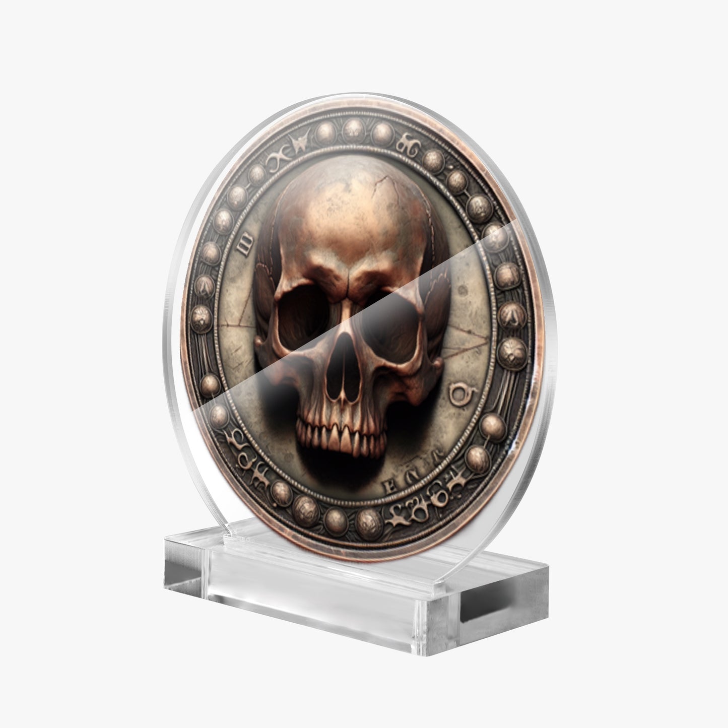 Acrylic Plaque with Stand - "Memento Mori" - Premium Acrylic Plaque from JetPrint Fulfillment - Just $12.75! Shop now at Concordia Style Boutique