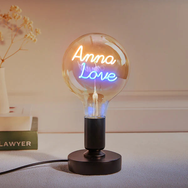 Personalized Custom Vintage Edison Led Filament Modeling Lamp with Custom Text - Soft Light Bulbs- Decorative Colorful Lights Led - Personalized Gift - Premium Lamp from Concordia Style Boutique - Just $25.20! Shop now at Concordia Style Boutique