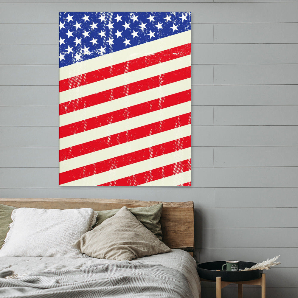 Canvas Print Multiple sizes Unframed & Framed (Vertical) - "Americana" - Premium Artwork from Concordia Style Boutique - Just $55.98! Shop now at Concordia Style Boutique