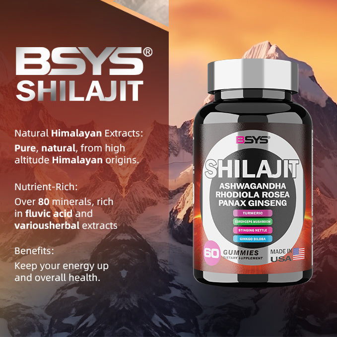 BSYS 8IN1 SHILAJIT GUMMIES (60) - Concordia Style Boutique