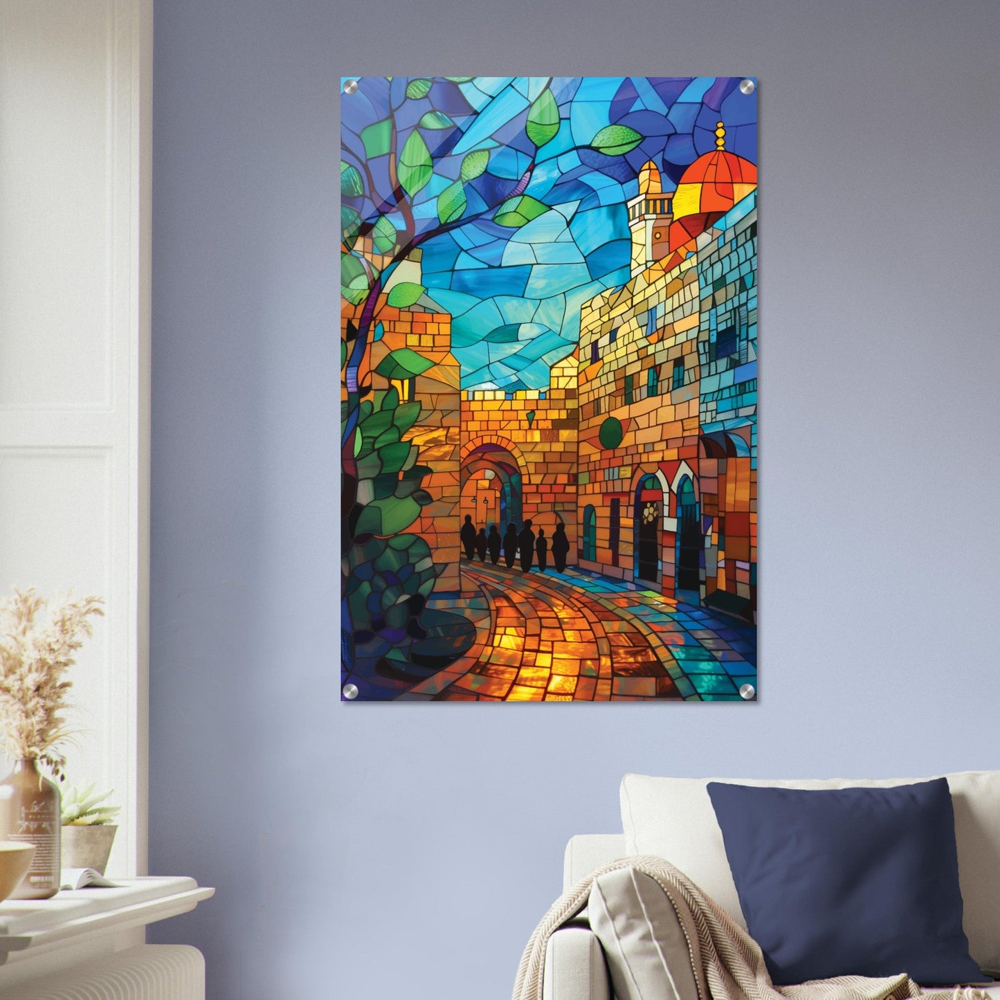 Jewel Tones of Jerusalem Acrylic Art