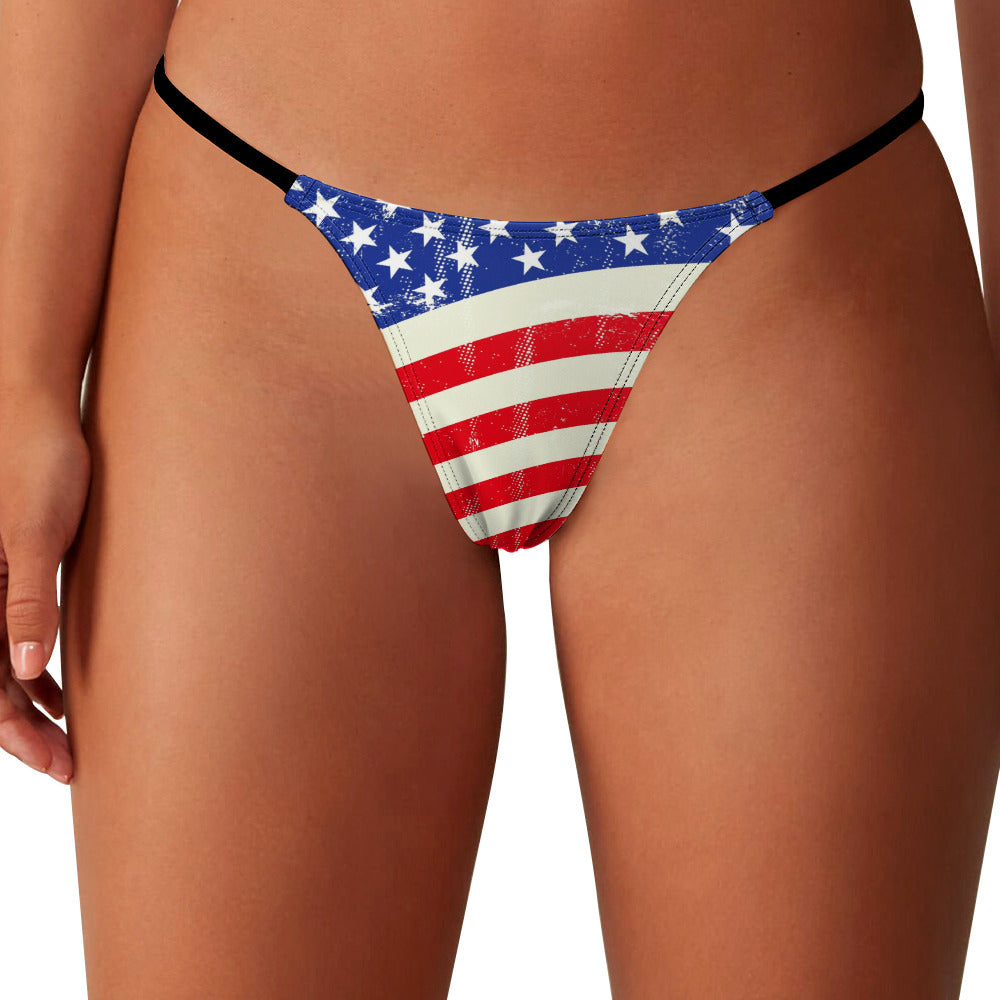 Ladies Sexy Thin Thong - "Americana" - Premium Thin Thong from Concordia Style Boutique - Just $18! Shop now at Concordia Style Boutique