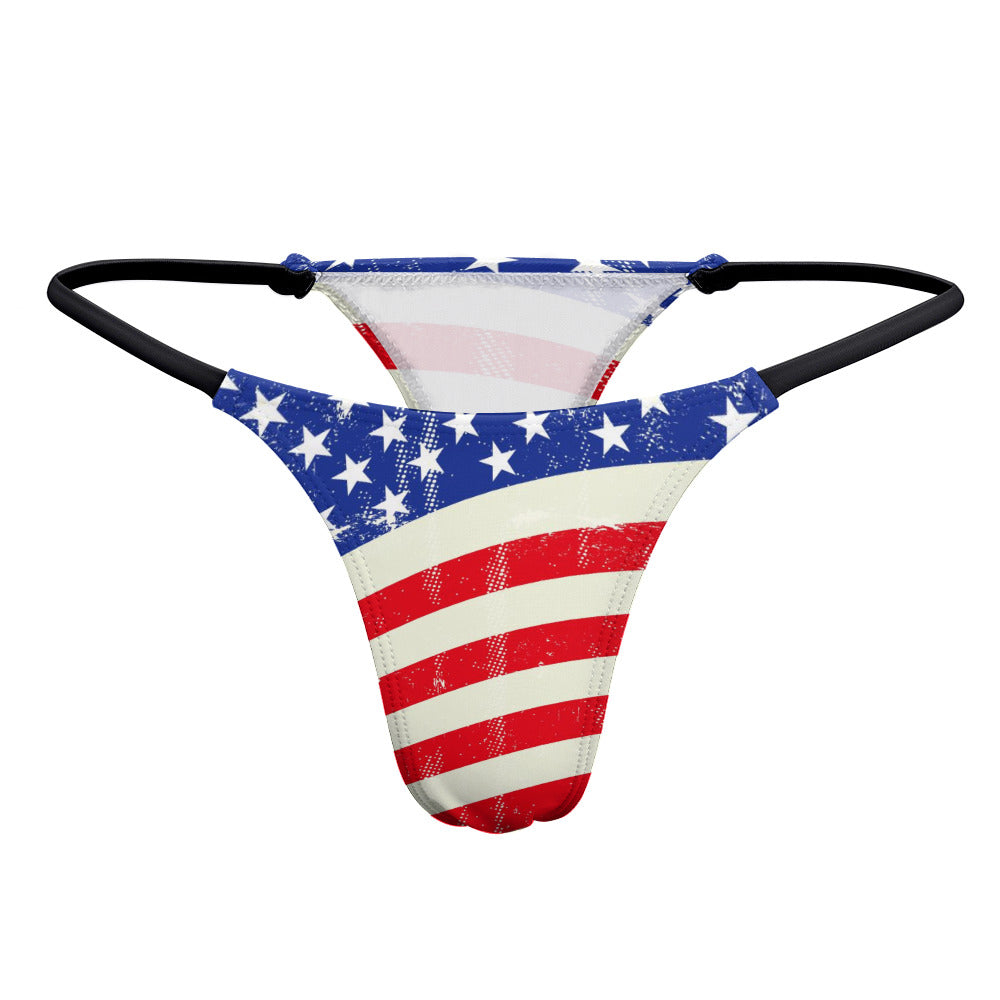 Ladies Sexy Thin Thong - "Americana" - Premium Thin Thong from Concordia Style Boutique - Just $18! Shop now at Concordia Style Boutique