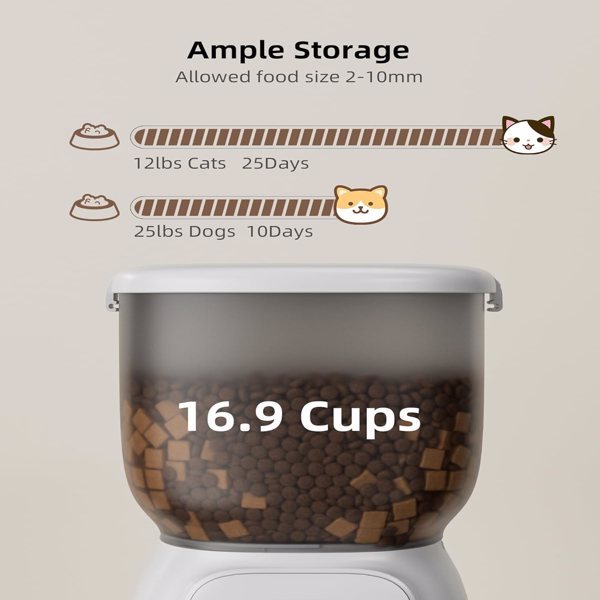 Automatic Cat Feeder - WiFi Cat Food Dispenser With APP Control - Concordia Style Boutique