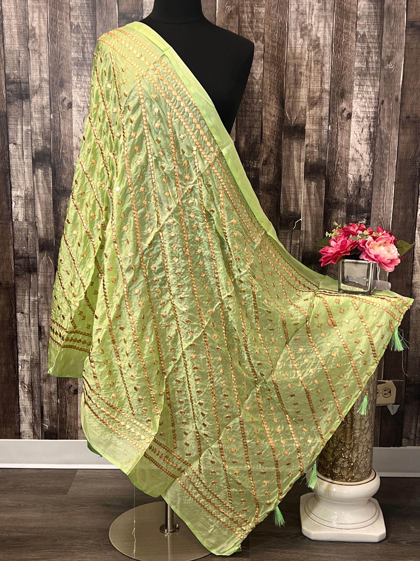 Chinon silk dupatta