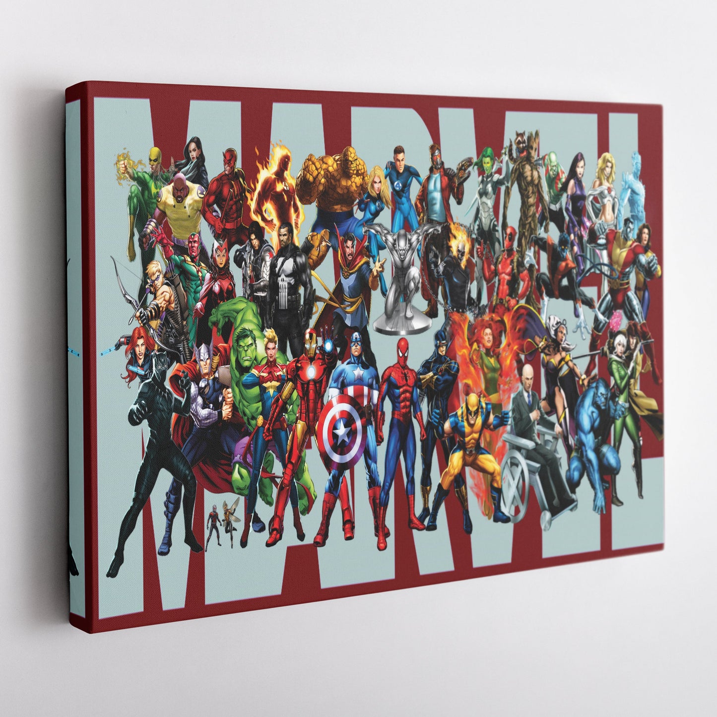 Marvel Superheroes Canvas Wall Art – Comics Print for Kids
