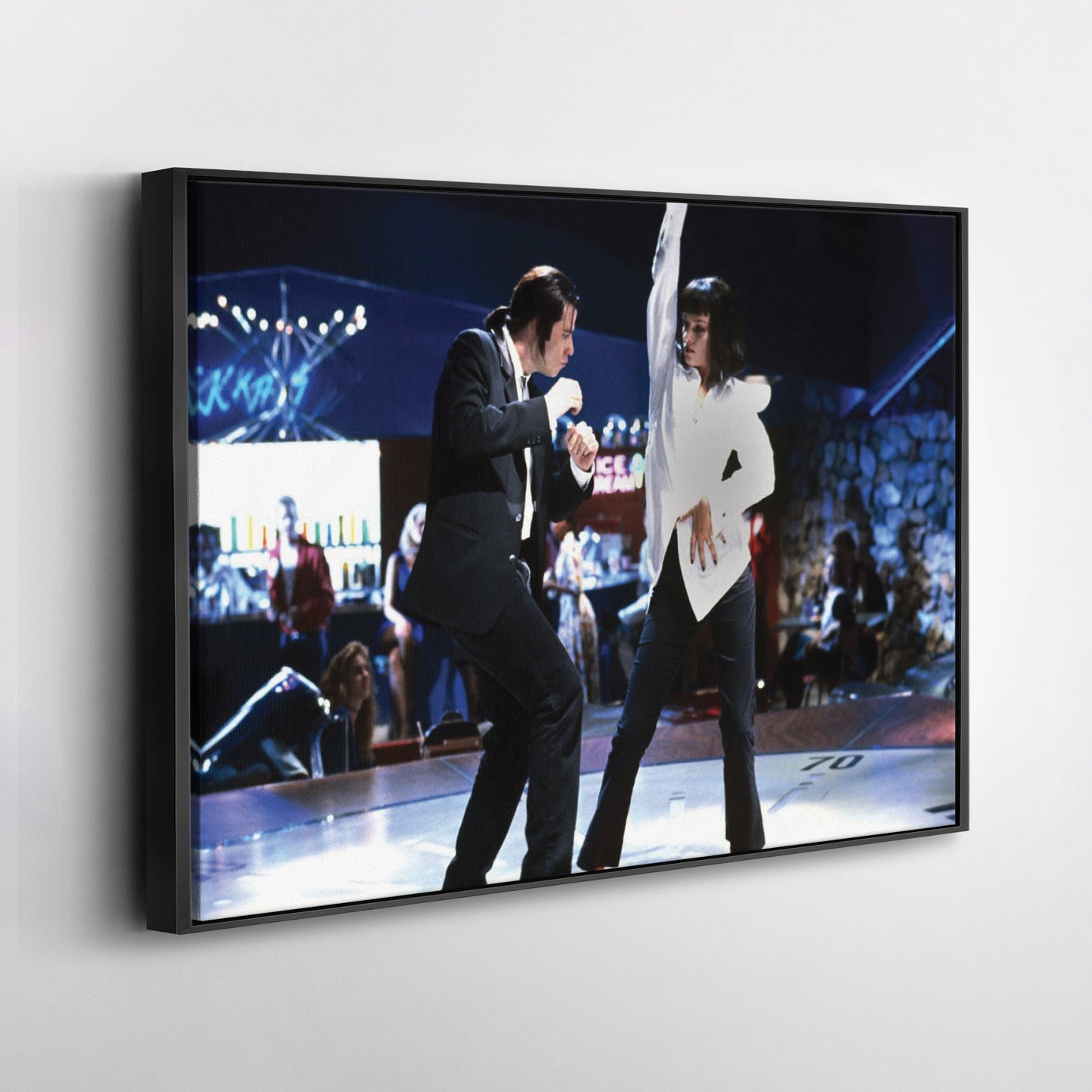 Pulp Fiction Canvas – Dance Twist Scene Movie Wall Art for Home Decor
