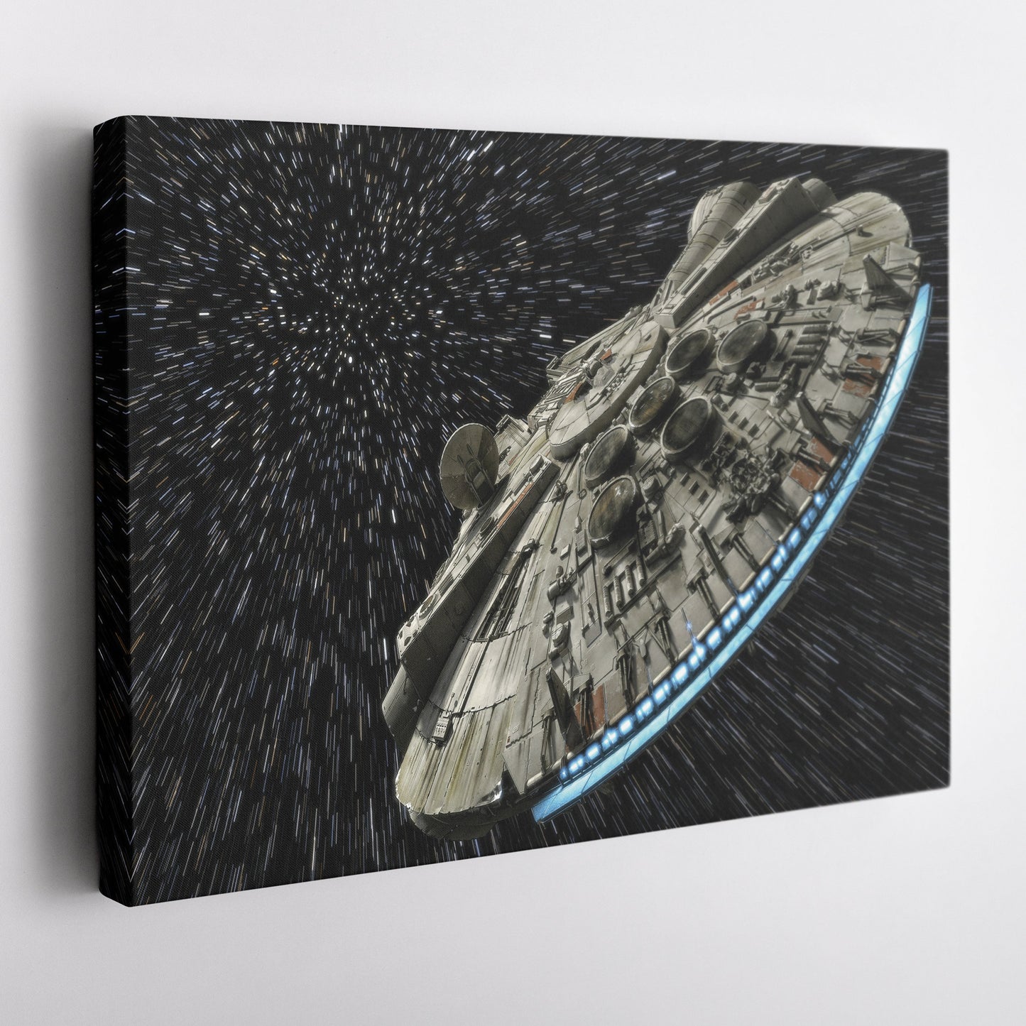 Millennium Falcon Canvas Art - Star Wars Wall Decor Framed Print