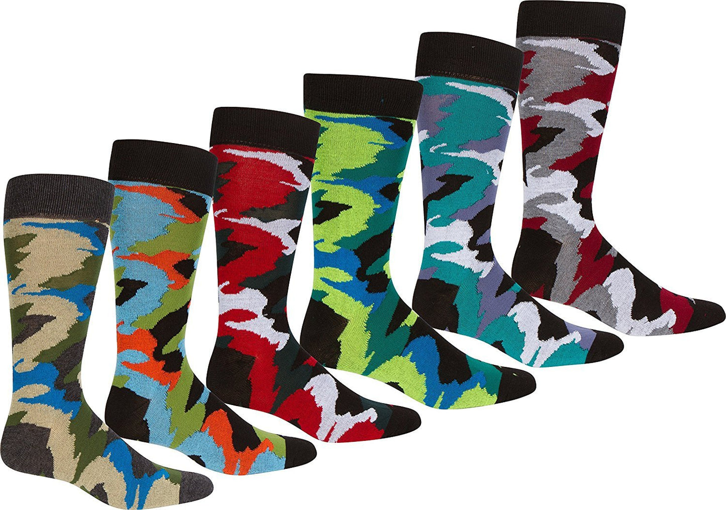 Sakkas Men's Classic Patterned Dress Socks Value 6-Pack - Concordia Style Boutique
