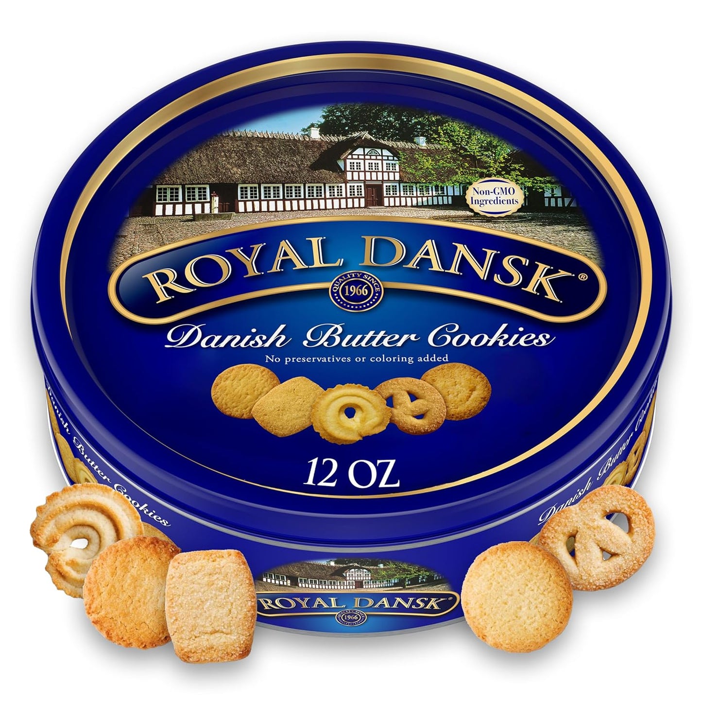 Royal Dansk Danish Cookies, No Preservatives or Coloring Added, 12 Oz. (Pack of 1) - Concordia Style Boutique