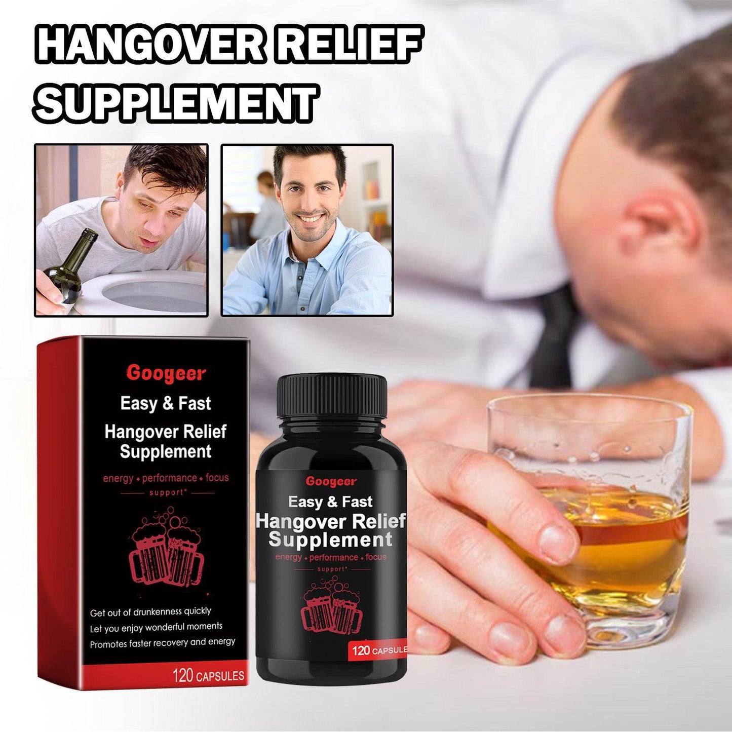 Googeer Hangover Relief Supplement Capsules - Concordia Style Boutique