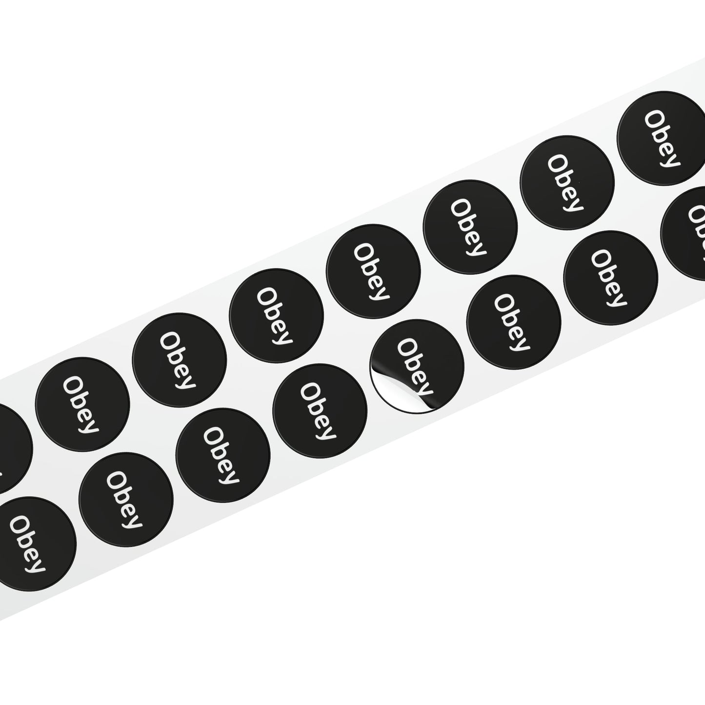 Round Sticker Label Rolls - Obey - Concordia Style Boutique