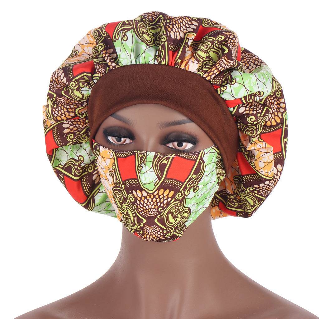 Hijab Hat African Pattern Multicolor Sleeping Fashion - Concordia Style Boutique