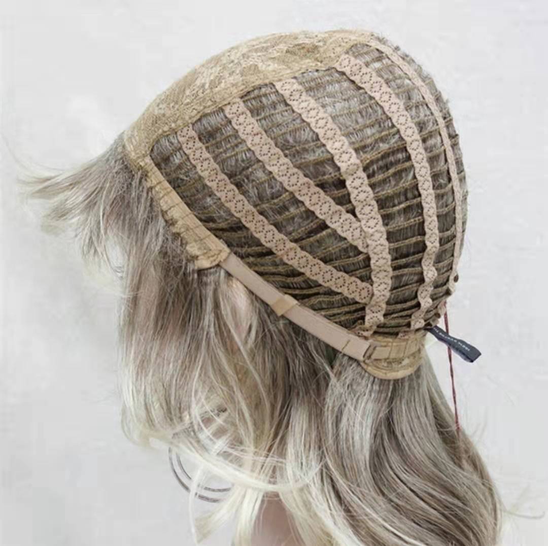Women's Short Roll Rose Net Chemical Fiber Wig - Concordia Style Boutique