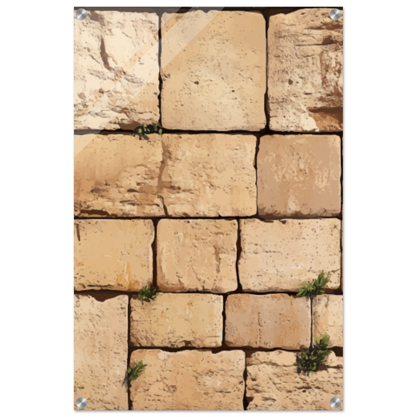 The Western Wall Brick Acrylic Print (Modern)