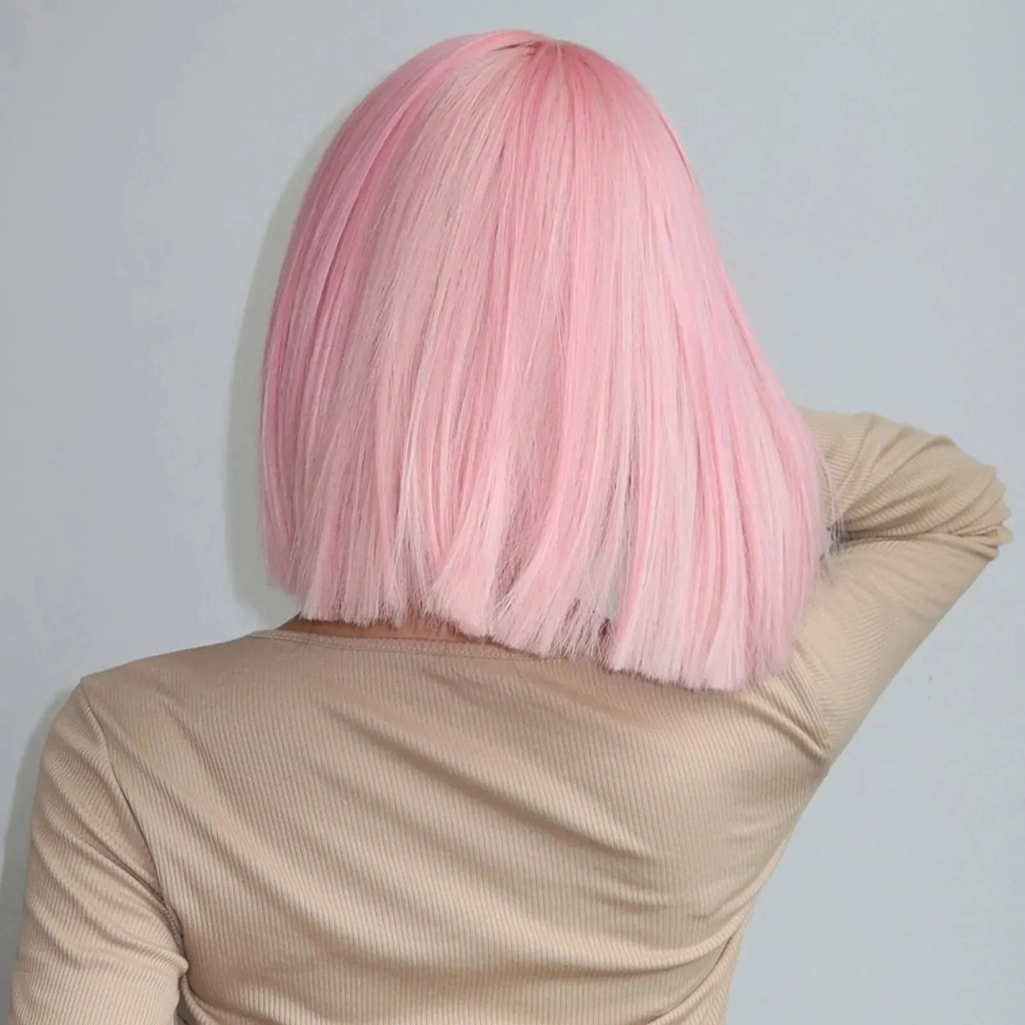 Qi Bangs Bobhaircut Wig - Bobo Short Straight - High Temperature Chemical Fiber Silk - Concordia Style Boutique
