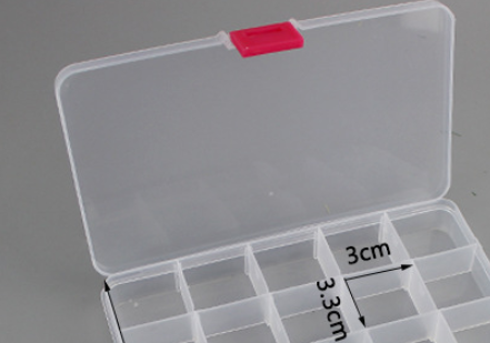 Plastic 15 compartment transparent storage box - Premium Home Living & Improvement from erDouckan - Just $12.08! Shop now at Concordia Style Boutique