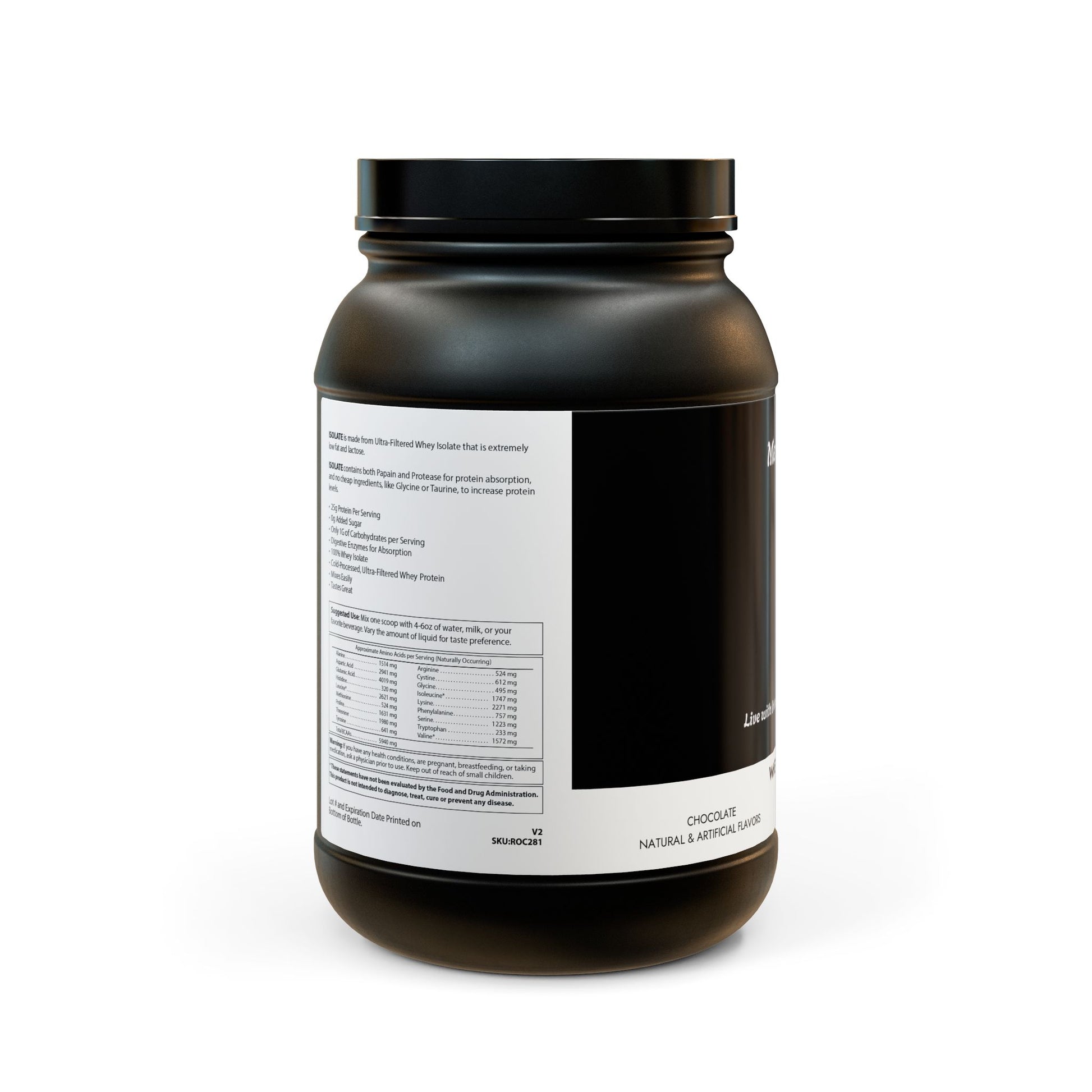 Whey Isolate Protein Supplement (907g, 2lb) - "Memento Mori" - Premium Food Supplements from Concordia Style Boutique - Just $51.18! Shop now at Concordia Style Boutique