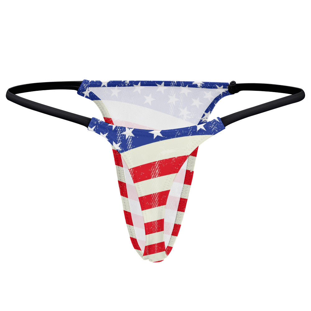 Ladies Sexy Thin Thong - "Americana" - Premium Thin Thong from Concordia Style Boutique - Just $18! Shop now at Concordia Style Boutique
