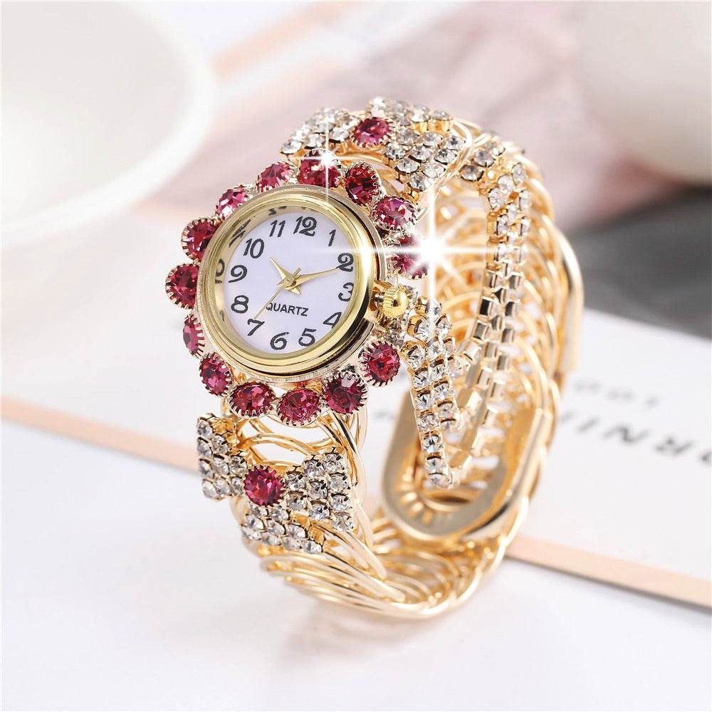 Women's watch with Imitation Diamond - Quartz female bracelet watch - Concordia Style Boutique
