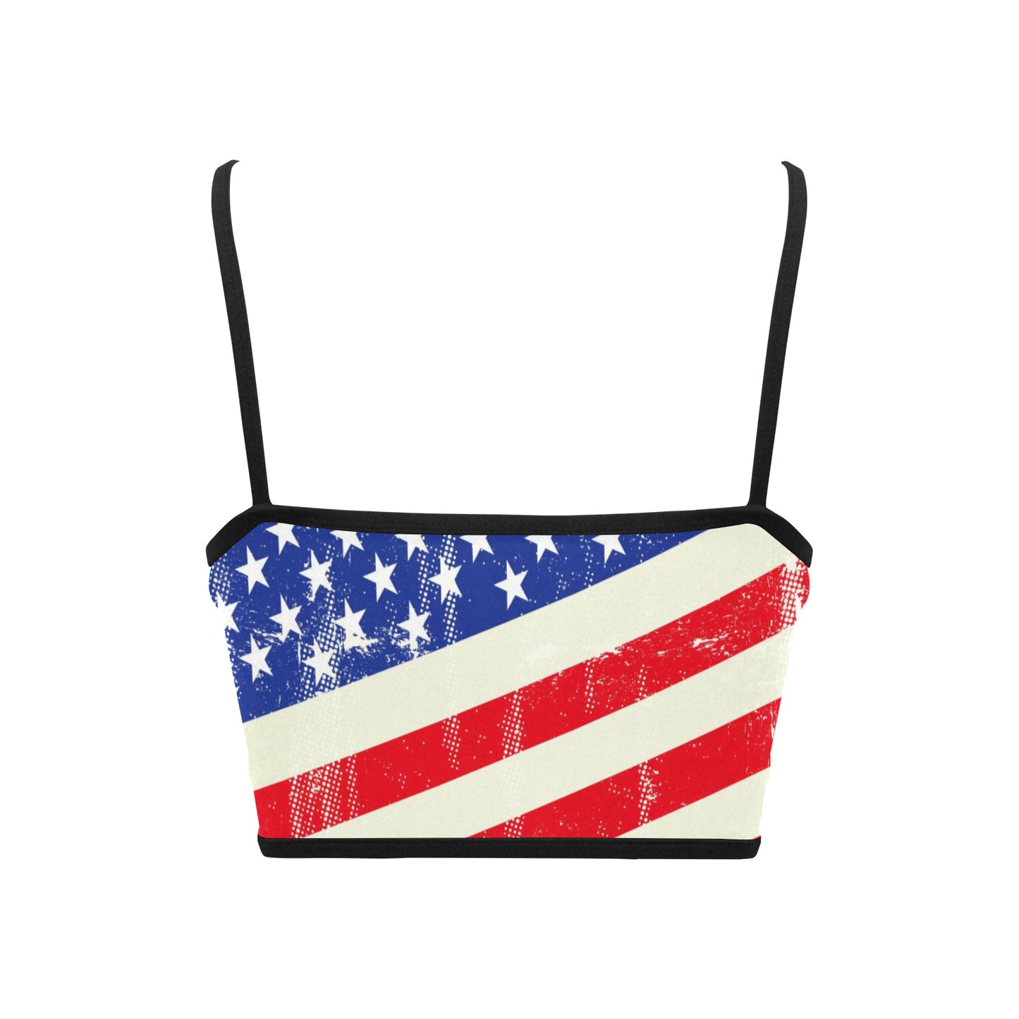 Women's Spaghetti Strap Crop Top - "Americana" - Premium Spaghetti Strap Crop Top from Concordia Style Boutique - Just $22.54! Shop now at Concordia Style Boutique