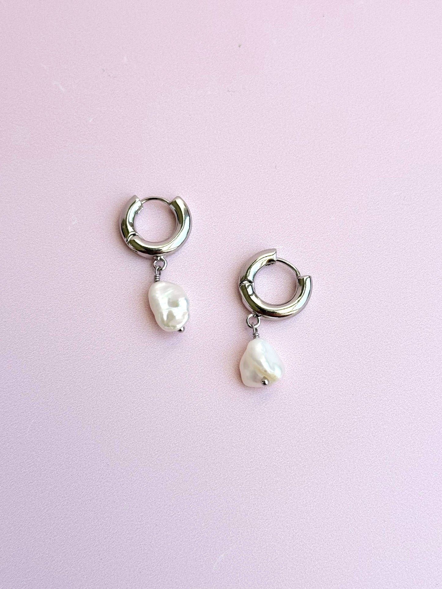 Thalassa Pearl Hoops - Concordia Style Boutique