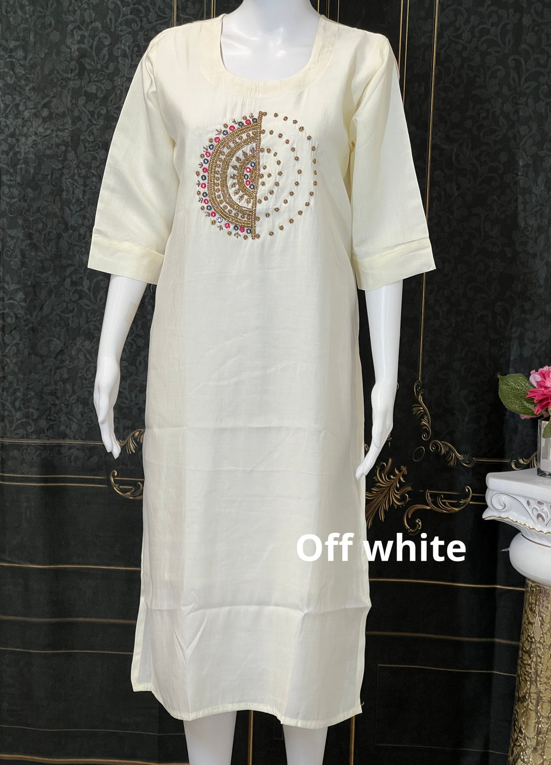 Chanderi silk kurti